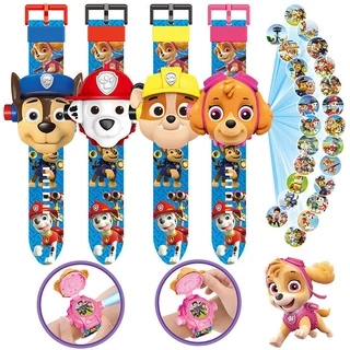 ของเล่น นาฬิกาฉายภาพสำหรับเด็ก Kids Watch Cartoon 3D Projection Projector ​ของขวัญสำหรับเด็ก