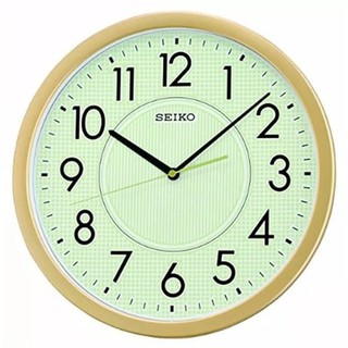 SEIKO นาฬิกาแขวน 14 นิ้ว หน้าปัดพรายน้ำ รุ่น QXA629G