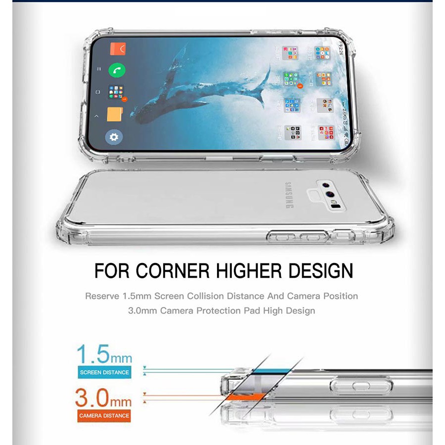 เคส Samsung Galaxy Note9 | Note8 ใสกันมุม ใส่บาง เสริมมุม กันกระแทก ใสกันมุม