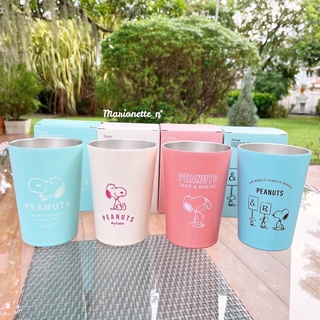 แก้วสแตนเลส tumbler /cupholder snooopy Japan