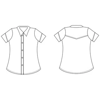 S-white [ เสื้อนักศึกษา เสื้อนิสิต ] หลังสามเหลี่ยม แขนสามเหลี่ยม มหิดล ถูกระเบียบ มศว SW-COM-09