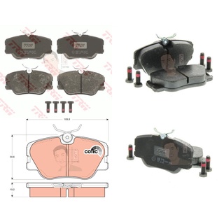 GDB818 ผ้าเบรค-หน้า(TRW) (เนื้อผ้า COTEC) BENZ E280, E300 (W124)