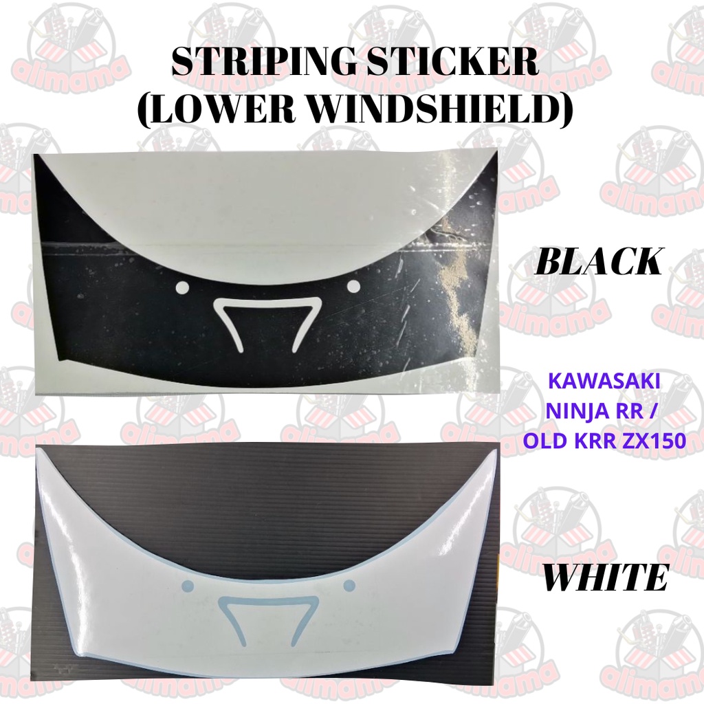 สติ๊กเกอร์ STRIPING (LOWER WINDSHIELD) - KAWASAKI - NINJA RR / OLD KRR ZX150