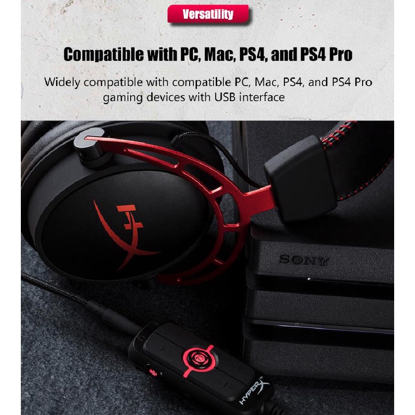 Hyperx AMP การ์ดเสียง USB Kingston HyperX AMP Virtual 7.1 Virtual ...