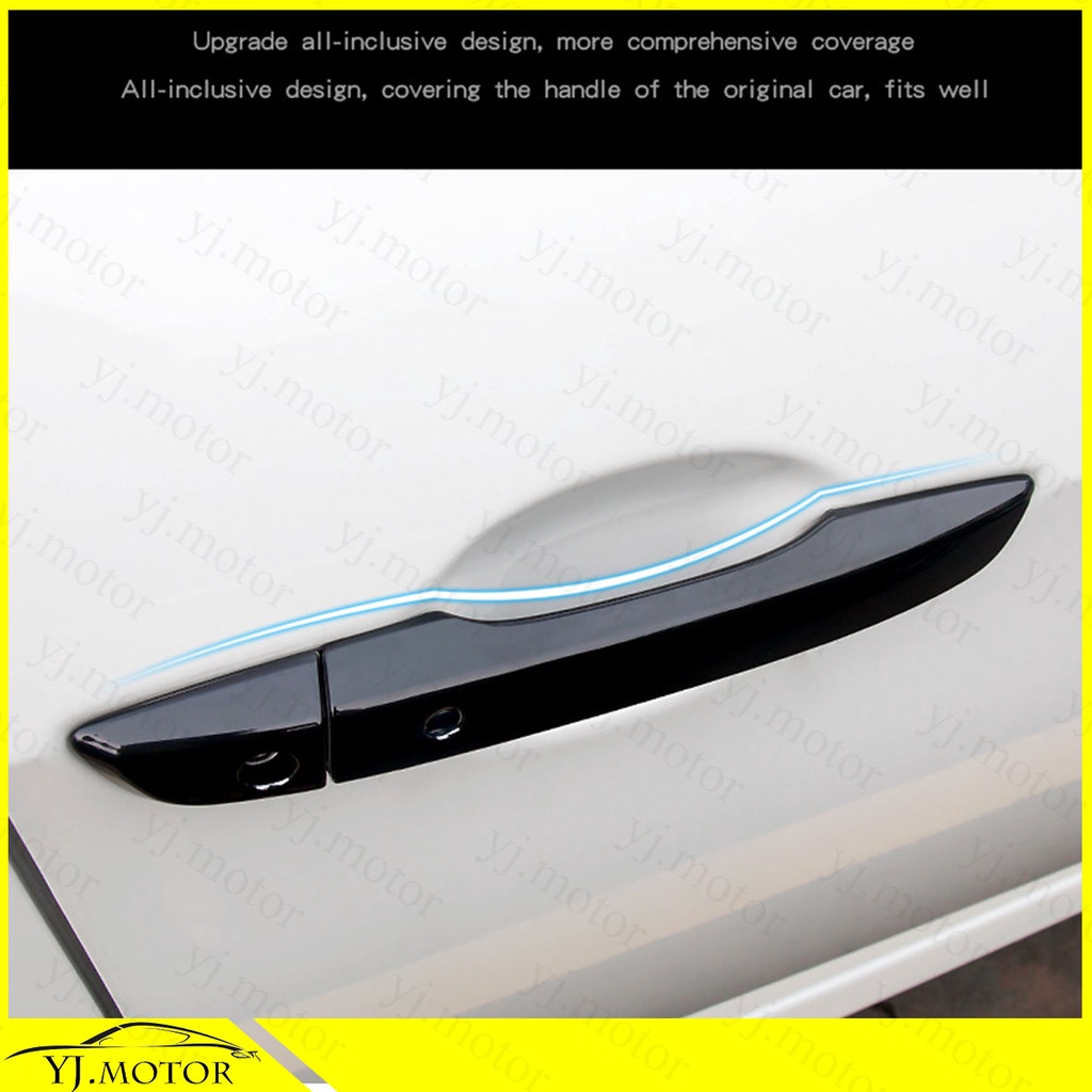ฝาครอบมือจับประตูรถยนต์ สีดํามันวาว สําหรับ Honda Civic FC Sedan 2016-2021 Door Handle Bowl Cover Type R Style - รูปที่ 4