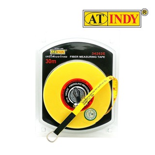 AT INDY ตลับเมตร Fiberglass Tape Close Reel เทปวัดที่ รุ่นกลม 30เมตร No.34262C