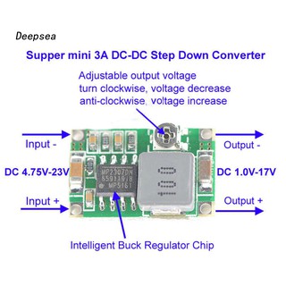 โมดูลควบคุมแรงดันไฟฟ้า DC-DC 3.3V 5V 9V 12V 3A สามารถปรับได้