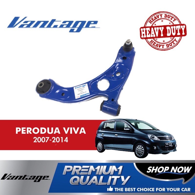 [1 คู่] PILIHAN UTAMA แขนล่างหน้า Perodua Viva Front Spec Heavy Duty Set 1 คู่