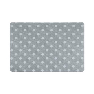 [พร้อมส่ง] HomeDoDee แผ่นรองจาน PVC SRITHAI DOT GRAY สีเทา ที่รองภาชนะ ของใช้บนโต๊ะอาหาร