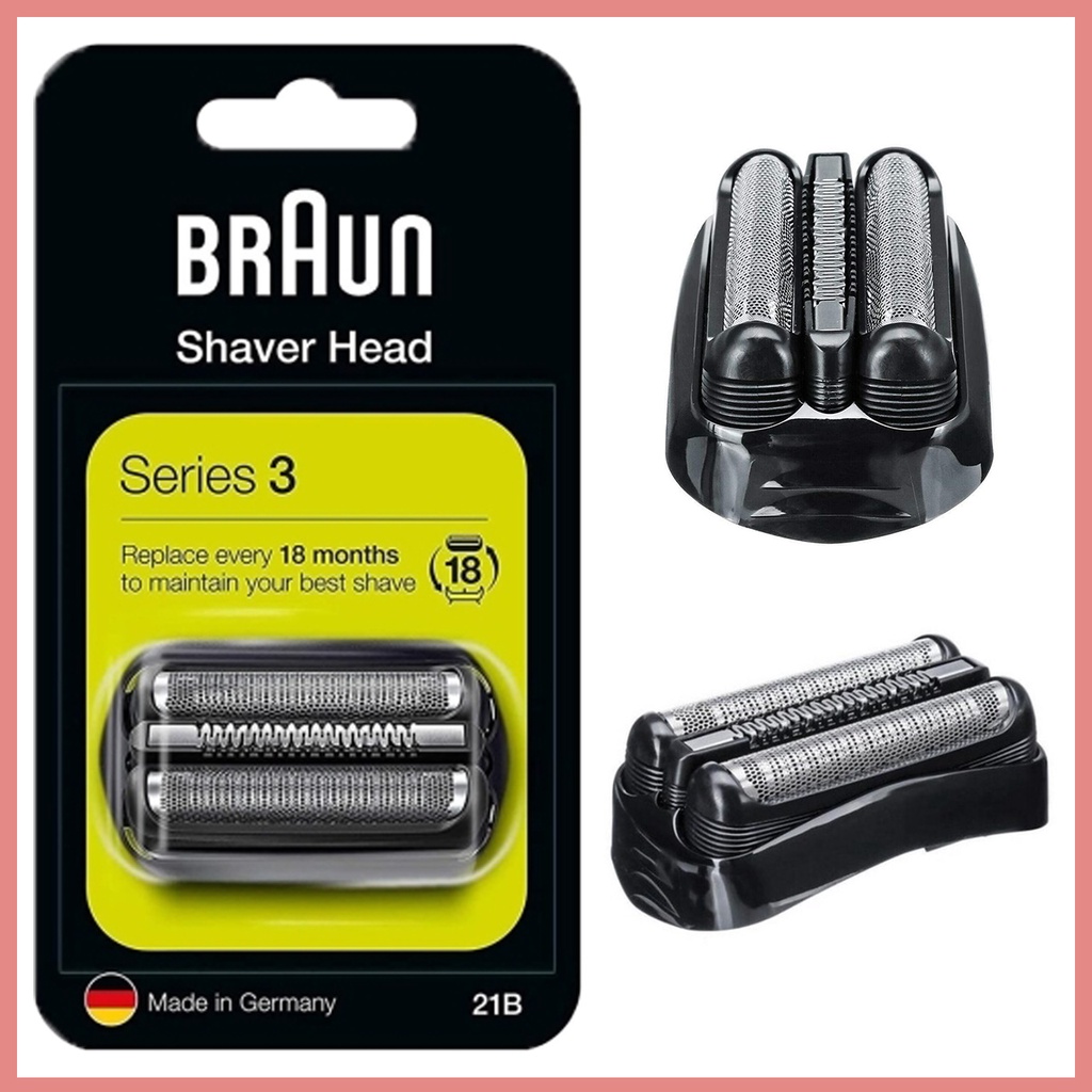 [Braun] Series 3 21B ทดแทน เครื่องโกนหนวด ศีรษะ(replacement head) / 300s 310s 3010s 320s-4 3080s