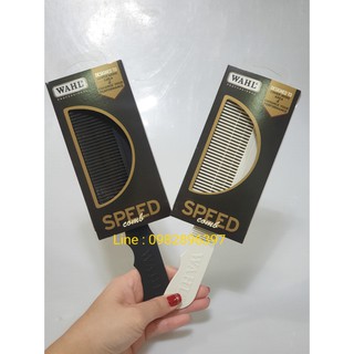 Wahl Speed comb Wahl flat top comb หวีเฟดวอล สีขาว/สีดำ ของแท้ Made In USA