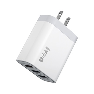 อะแดปเตอร์หัวชาร์จเร็ว Adapter Fast Charge 3USB QC3.0 / 5V / 5.0A output travel charger - ivon AD37