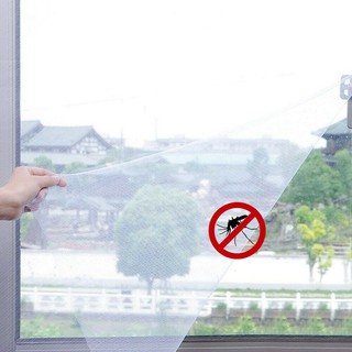 ม่านตาข่ายกันยุง Mosquito Window Net ม่านติดหน้าต่างกันยุงและแมลง (สีขาว)