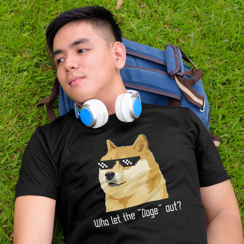 เสื้อไซส์ใหญ่ เสื้อยืด Dogecoin Doge Shiba Inu เหรียญหมา คริปโต Crypto Cotton 100% ได้ทั้งหญิงและชาย