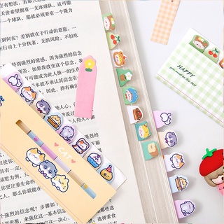 120 PCS Multi-color Kawaii Cartoon Fruit Flower Writable Sticky Notes Index