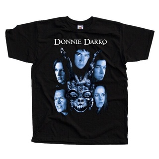 เสื้อยืด พิมพ์ลายโปสเตอร์ภาพยนตร์ Donnie Darko V3 Jake Gyllenhaal DTG สีดํา ทุกขนาด S-5XLสามารถปรับแต่งได้