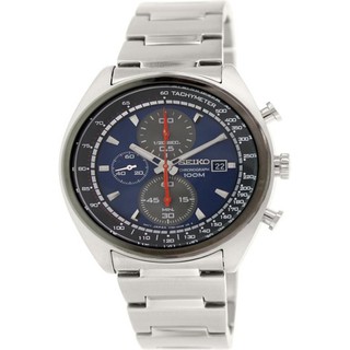 Seiko Chronograph Blue Dial นาฬิกาข้อมือผู้ชาย สีเงิน สายสแตนเลสรุ่นSNDF89P1