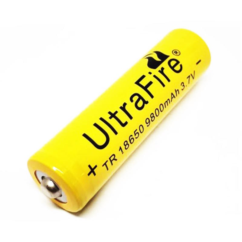 ถ่านชาร์จ 18650 Ultrafire 9800 mAh 3.7V (4 ก้อน)