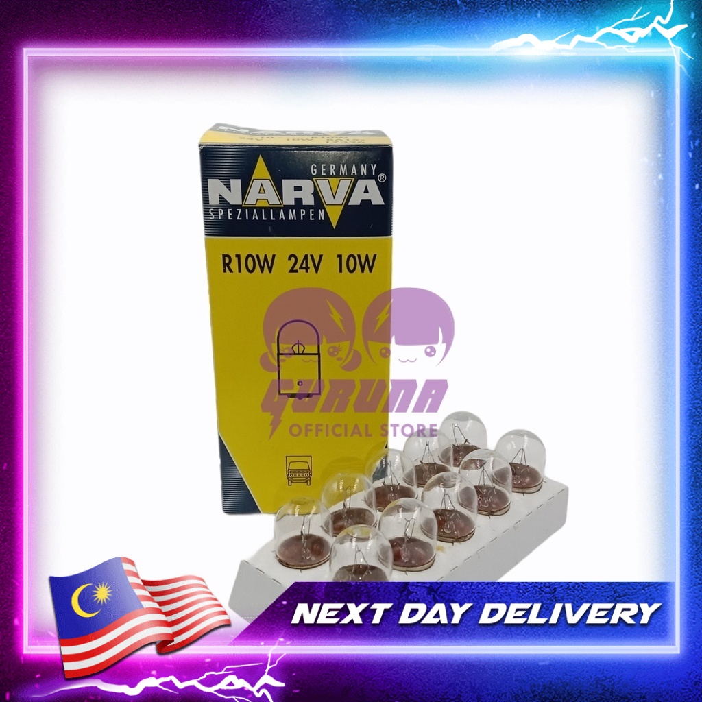 1 ชิ้น NARVA 24V R5W หลอดไฟที่จอดรถ 67 เดี่ยว 17326 BA15s R5W Lampu เล็ก