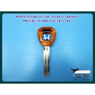 HONDA INTEGRA VET SOL ACURA CL ODESSEY PRELUDE  ACCORD CIVIC CR-V CRX KEY BLANK "BLUE" (44) // กุญแจเปล่า กุญแจรถยนต์