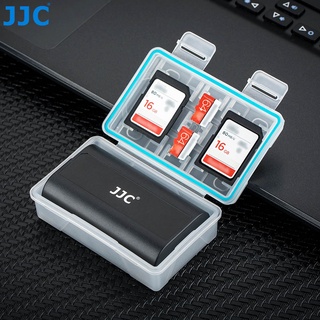 JJC BC-5 เคสแบตเตอรี่ 2-in-1 พร้อมช่องเสียบการ์ดหน่วยความจำเสริมสำหรับการ์ด SD SDHC SDXC 2 MSD Micro SD TF สำหรับ Olympus BLS-5 BLN-1, Fujifilm NP-W126 NP-W126S Sony NP-FW50 แบตเตอรี่