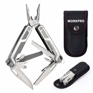 WORKPRO 16 in1 เครื่องมืออเนกประสงค์สำหรับตั้งแค้มป์และเดินป่า - พร้อมกระเป๋าพก