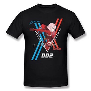 เสื้อยืด ผ้าฝ้าย พิมพ์ลายอนิเมะ Darling In The Franxx Merch สไตล์สตรีท ฮาราจูกุ สําหรับผู้ชายS-5XL