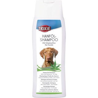 TRIXIE Hemp Oil Shampoo For Dogs ทริกซี่ แชมพูสุนัข สูตรน้ำมันเมล็ดกัญชง 250ml.