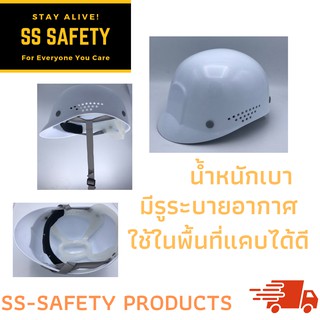 R-ANTINOC (HM-B-4) หมวกนิรภัย BumpCap ปรับเลื่อน พร้อมสายรัดคาง 4 จุด ไม่มีมอก.