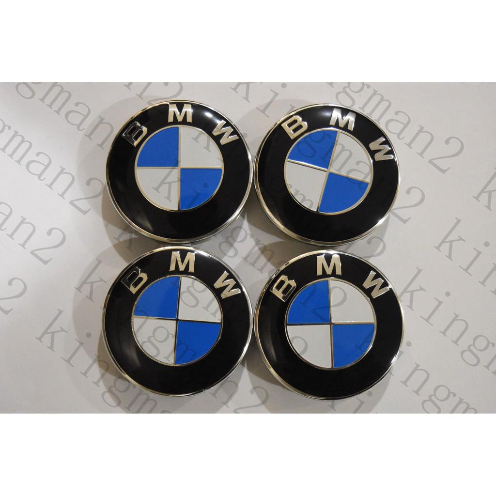 (READY STOCK) COD ศูนย์ BMW หมวก หมวก ชุด 4 ล้อขอบใส่ฝาครอบดุม 2.75 " 2-3 / 4 " 65 65 มม. สติกเกอร์รถยนต์