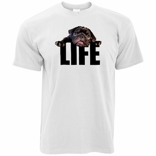 เสื้อยืด ผ้าฝ้าย 100% พิมพ์ลายกราฟฟิค Pug Life Puppy Cute Animal Lover Best Friend สําหรับสุนัขS-5XL