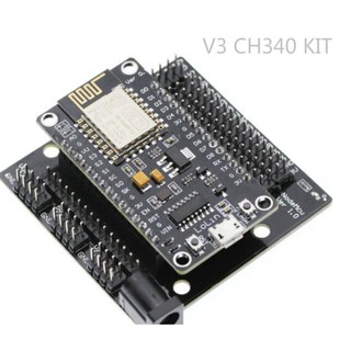 NodeMCU Development kit V 3 Ch 340 + Shield Wifi Esp 8266 ESP-12E NodeMCUมาพร้อมกับ expansion Board Shield