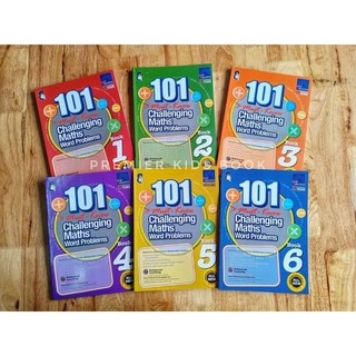 (New)หนังสือแบบฝึกหัด 101 Must-Know Challenging Maths Word Problems (6 books set)