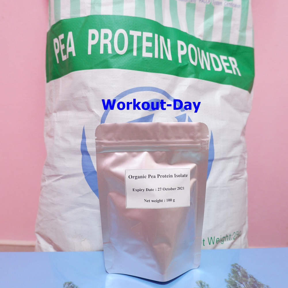 ขนาดทดลอง Pea Protein Isolate โปรตีนถั่วลันเตา เวย์โปรตีน ถั่วลันเตา 100กรัม