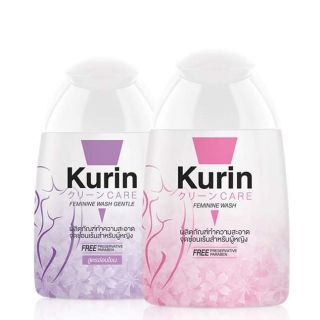 Kurin care feminine wash ph3.8 เจลทำความสะอาดจุดซ่อนเร้นสำหรับผู้หญิงสูตรบำรุงผิวขาว/สูตรอ่อนโยน (100 มล.)