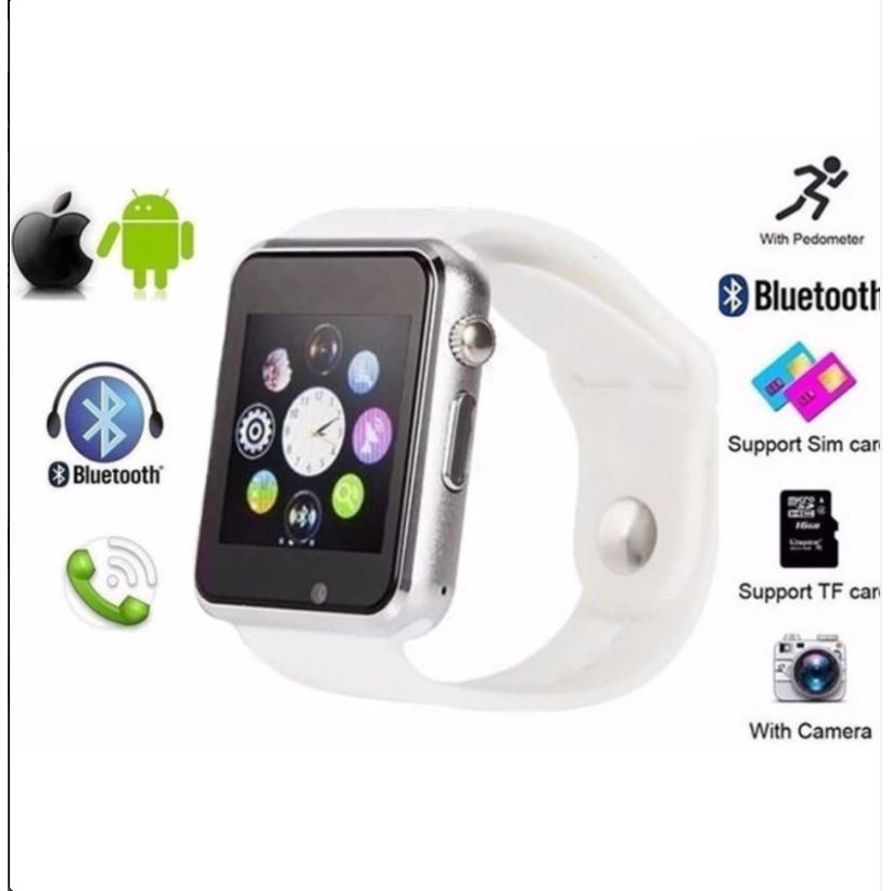 Smart Watch รุ่น A1/W8 Phone watch นาฬิกาโทรศัพท์ Bluetooth ใส่ซิมการ์ดได้
