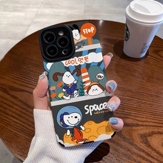 เคสโทรศัพท์มือถือหนัง ลายการ์ตูน Snoopy น่ารัก สําหรับ iphone 14 Pro Max i14 plus 13 Pro Max i13 13pro 11 Pro Max i11 X XR Xs Max 7 plus 8 plus 12Pro 12 Pro Max