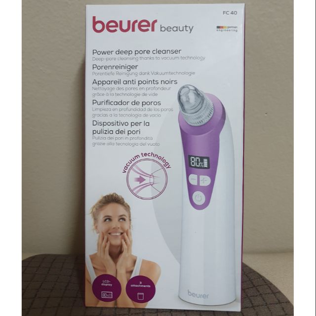 beurer power deep pore cleanser fc 40