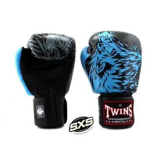 Twins Special Boxing Gloves FBGVL3-50 LIGHT BLUE/BLACK