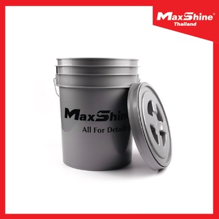 ถังน้ำ ถังล้างรถ Maxshine Detailing Bucket  with Gamma Lid - ถังน้ำพร้อมฝาปิด ถังน้ำล้างรถ