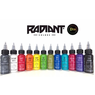 สีสักลาย Radiant ของแท้ 1oz (อุปกรณ์สักลาย)1