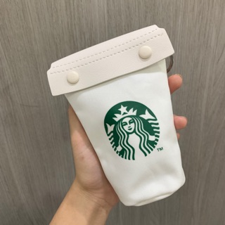 กระเป๋า Starbucks กันน้ำใบขาวล้วน