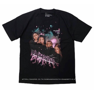 เสื้อยืดคอกลม#เสื้อยืดลายดาว✱✚เสื้อยืด BLACKPINK เสื้อ blackpink in your areaS-4XL