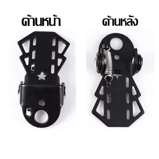 เท้าพับเหล็กหนา จักรยานเหยียบ การออกแบบพับได้ ที่พักเท้าจักรยาน เหล็กแข็งแรง ทนทาน ด้านหลังเหยียบพักเท้า ติดตั้งง่าย