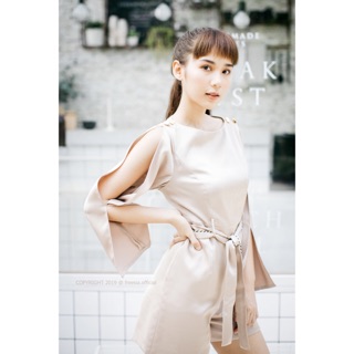 Iris Romper (Golden Beige)