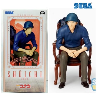 โมเดล SEGA Detective Conan Premium Grace Situation Figure Shuichi Akai โคนัน