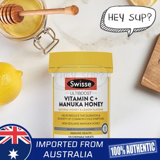 Swisse Ultiboost Vitamin C + Manuka Honey 120 Tablets