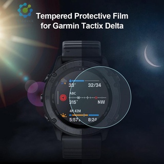 Hidduck กระจกนิรภัยกันรอย 2 ชิ้นสําหรับ Garmin Tactix Delta Stock