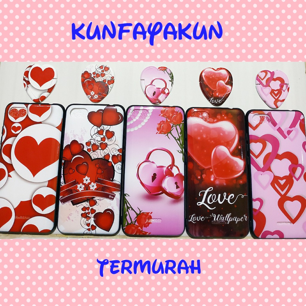 REDMI 5A SAMSUNG A20 A30 M20 OPPO A37 NEO 9 CASE LOVE PLUS RING