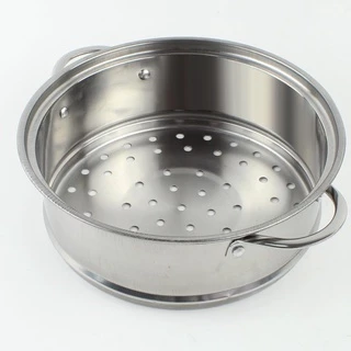 ซึ้งนึ่งอาหารสแตนเลส (20 ซม) 1ชิ้น ซึ้งนึ่ง ทรงสูง รุ่น Steaming-tray-20-cm-00d-TC